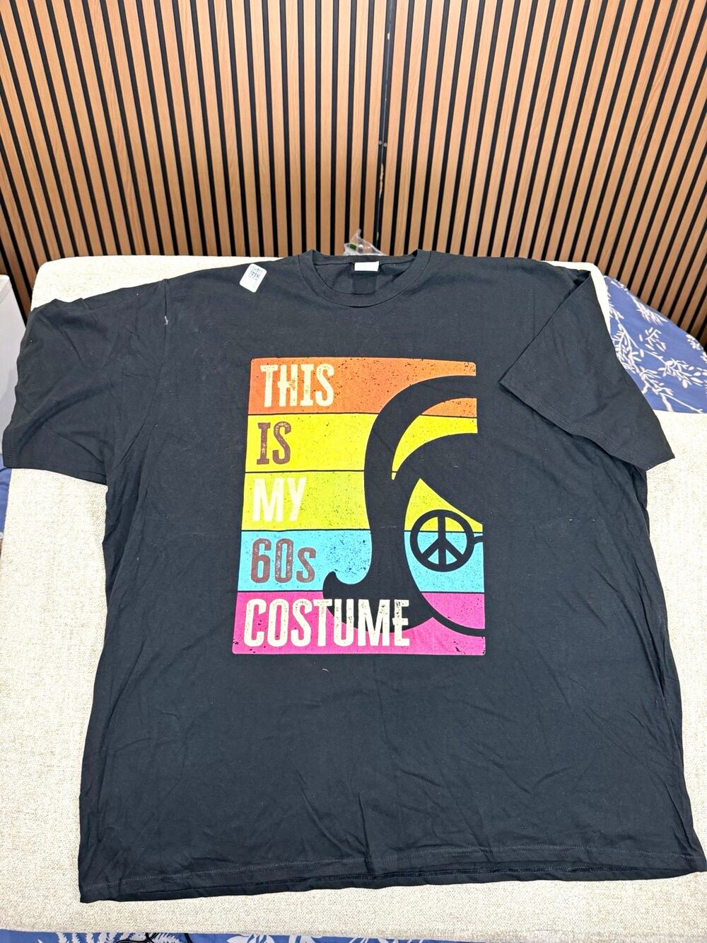 Port & Company Fan Favorite "This Is My 60s Costume" Men's 4XL Black Tee